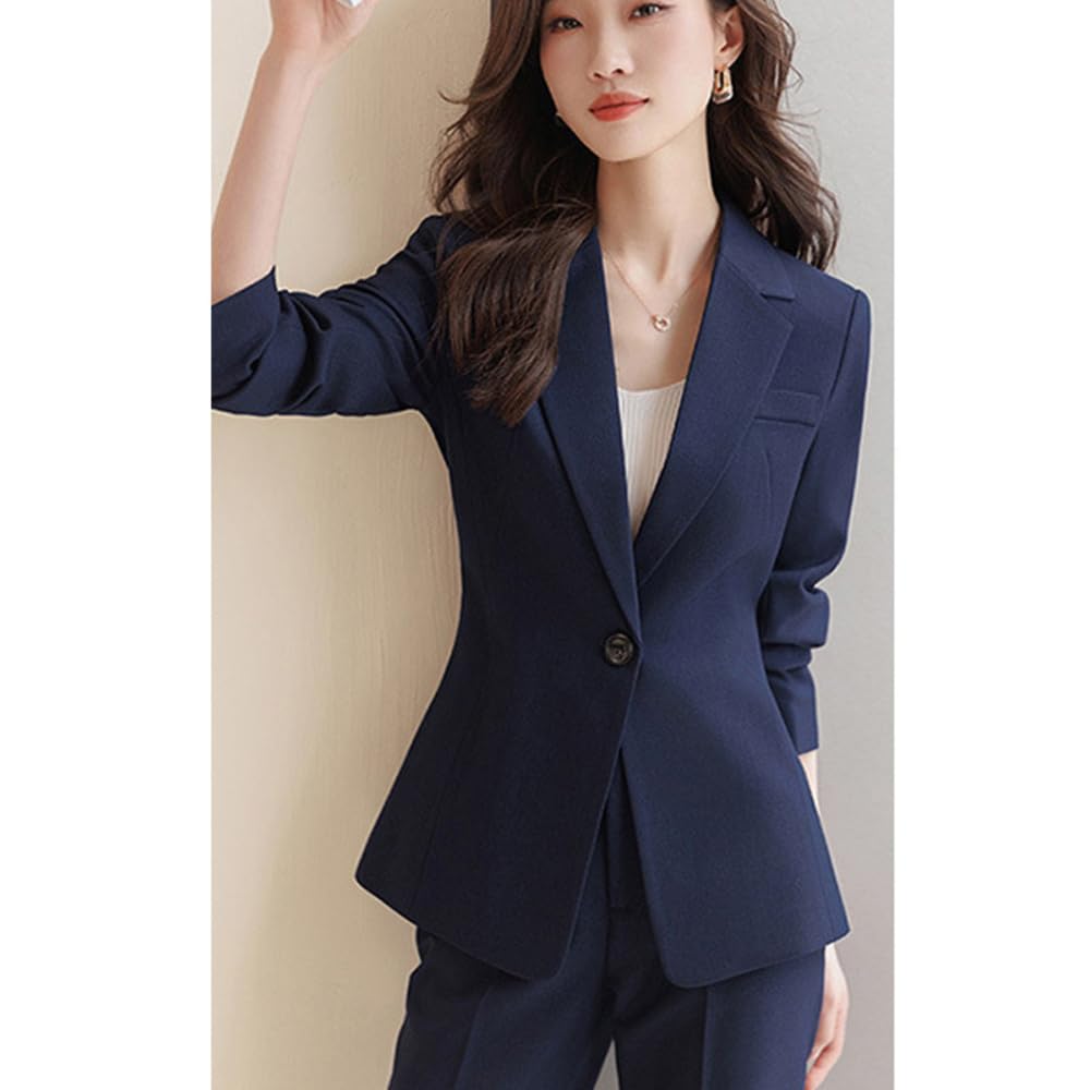Amazon.co.jp: ビジネススーツ レディース lybs11143 Lサイズ ネイビー